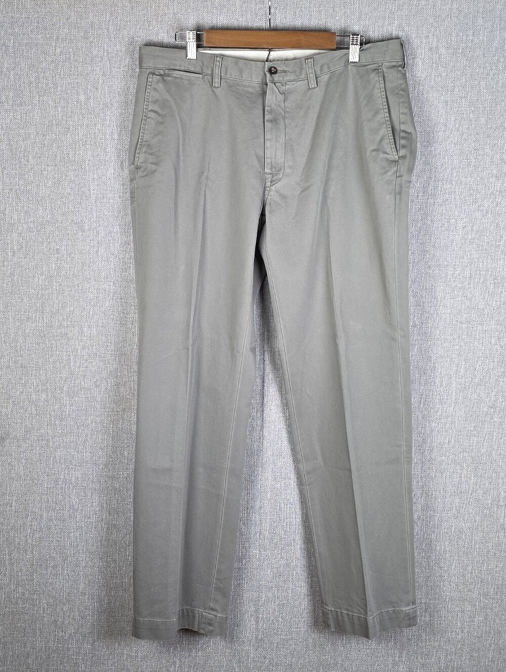 Vtg Polo Ralph Lauren Gray Chino Pants Mens Sz 36/32(37×32)